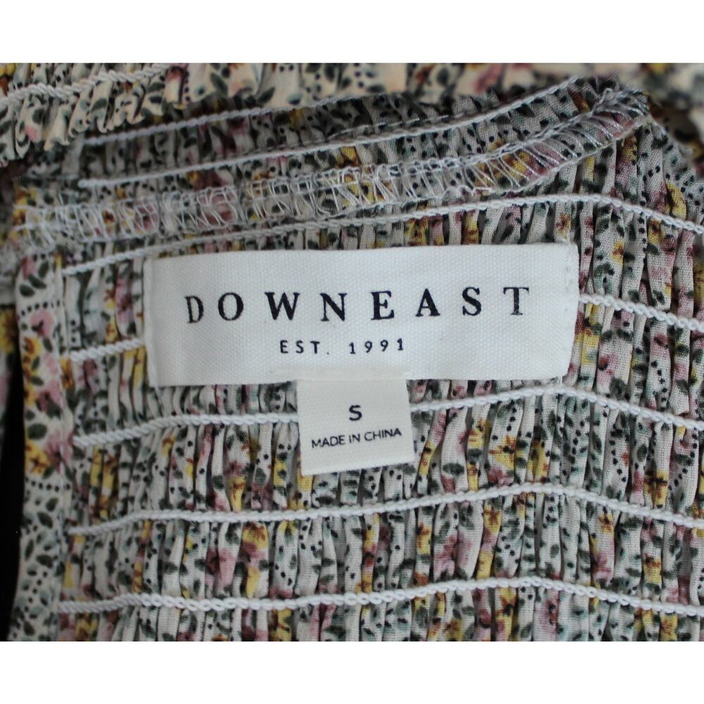 Downeast Womens Top Long Sleeve Floral Size S Pre-Owned - Picture 7 of 8